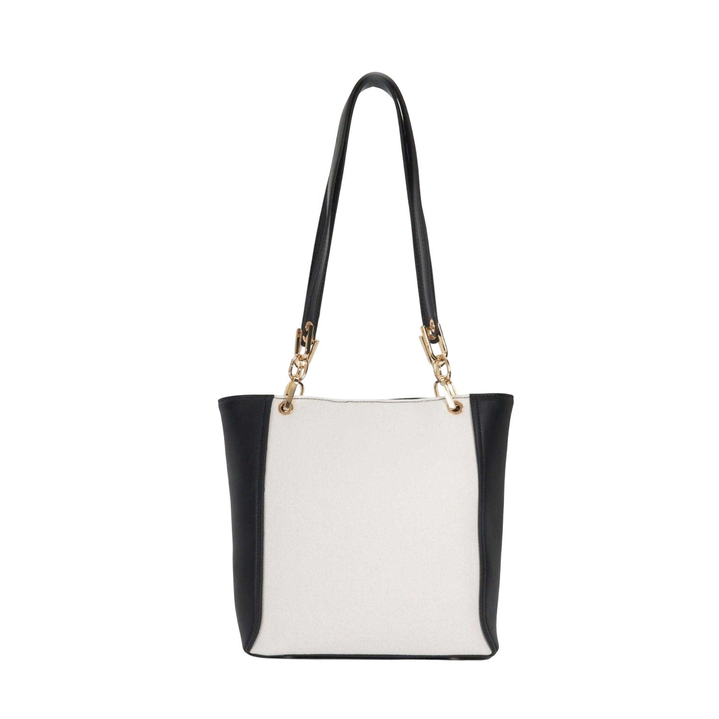 Black - Back - Dune London Womens-Ladies Duckie Logo Long Handle Tote Bag