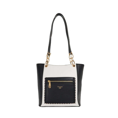 Black - Front - Dune London Womens-Ladies Duckie Logo Long Handle Tote Bag