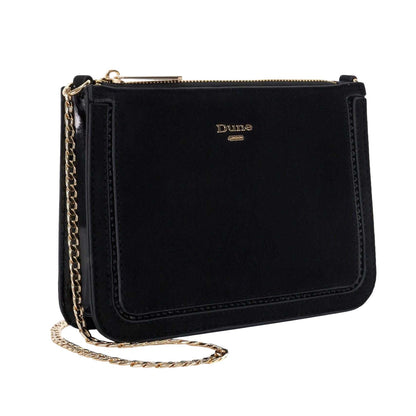 Black - Side - Dune London Womens-Ladies Emilyo Gold Detail Handbag