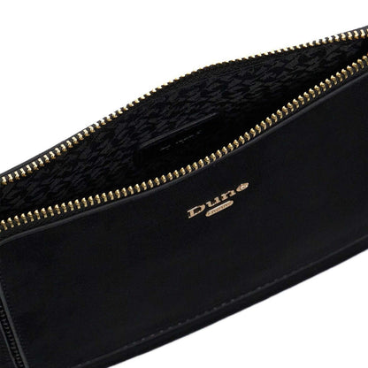Black - Pack Shot - Dune London Womens-Ladies Emilyo Gold Detail Handbag