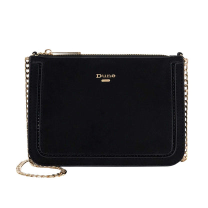 Black - Front - Dune London Womens-Ladies Emilyo Gold Detail Handbag