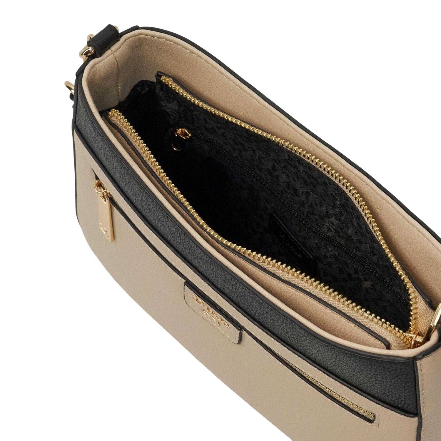 Black-White - Lifestyle - Dune London Womens-Ladies Dovie Long Handle Crossbody Bag