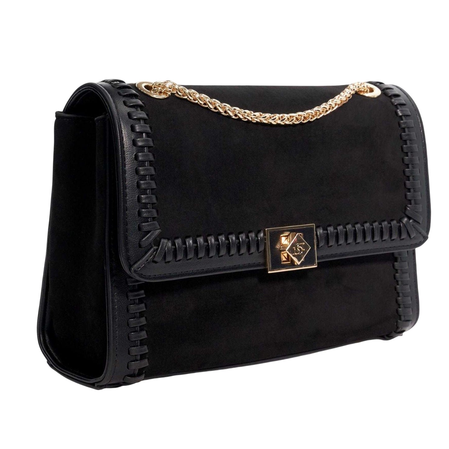 Black - Side - Dune London Womens-Ladies Diligently Chain Strap Shoulder Bag