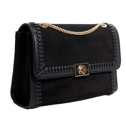Black - Side - Dune London Womens-Ladies Diligently Chain Strap Shoulder Bag