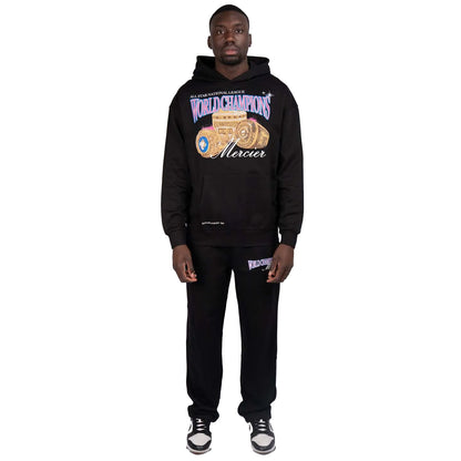 Black - Side - Mercier Mens Champions Jogging Bottoms
