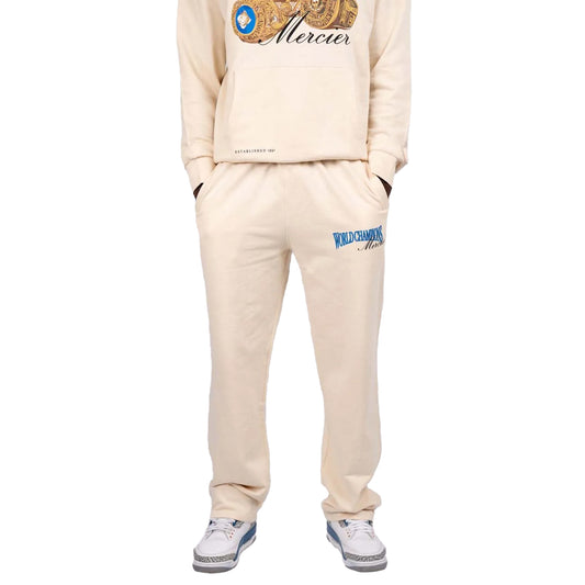 Ecru - Front - Mercier Mens Champions Jogging Bottoms