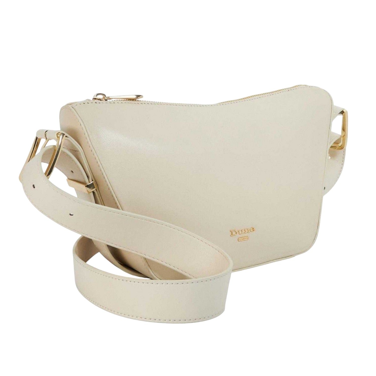 Ecru - Side - Dune London Womens-Ladies Delicately Suede Handbag