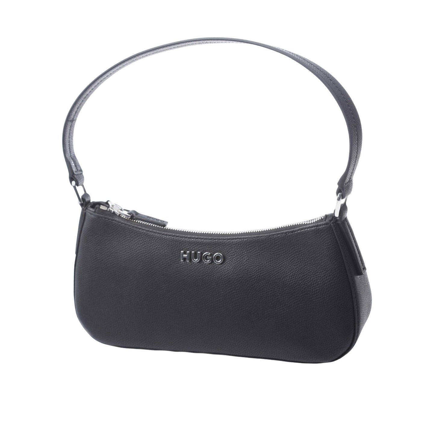 Black - Front - Hugo Womens-Ladies Chris Hobo Bag