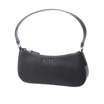 Black - Front - Hugo Womens-Ladies Chris Hobo Bag