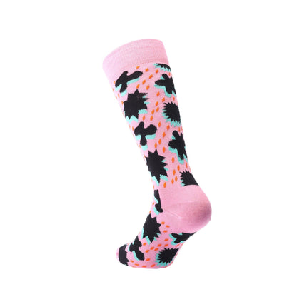 Pink - Back - Happy Socks Unisex Adult Comic Relief Socks