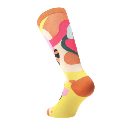 Yellow - Back - Happy Socks Unisex Adult Betty Socks