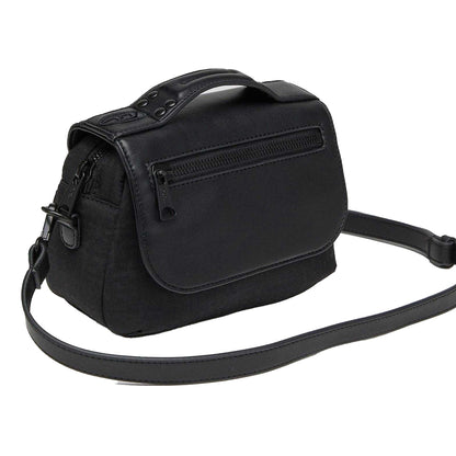 Black - Pack Shot - Diesel Mono Nylon Mini Handbag
