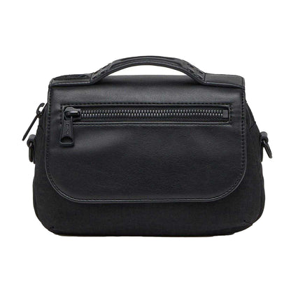 Black - Front - Diesel Mono Nylon Mini Handbag