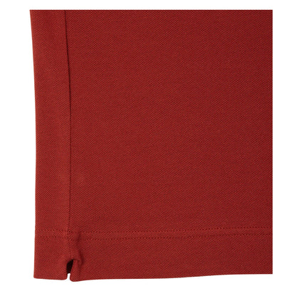 Red - Side - Lacoste Mens Pique Stretch Regular Polo Shirt