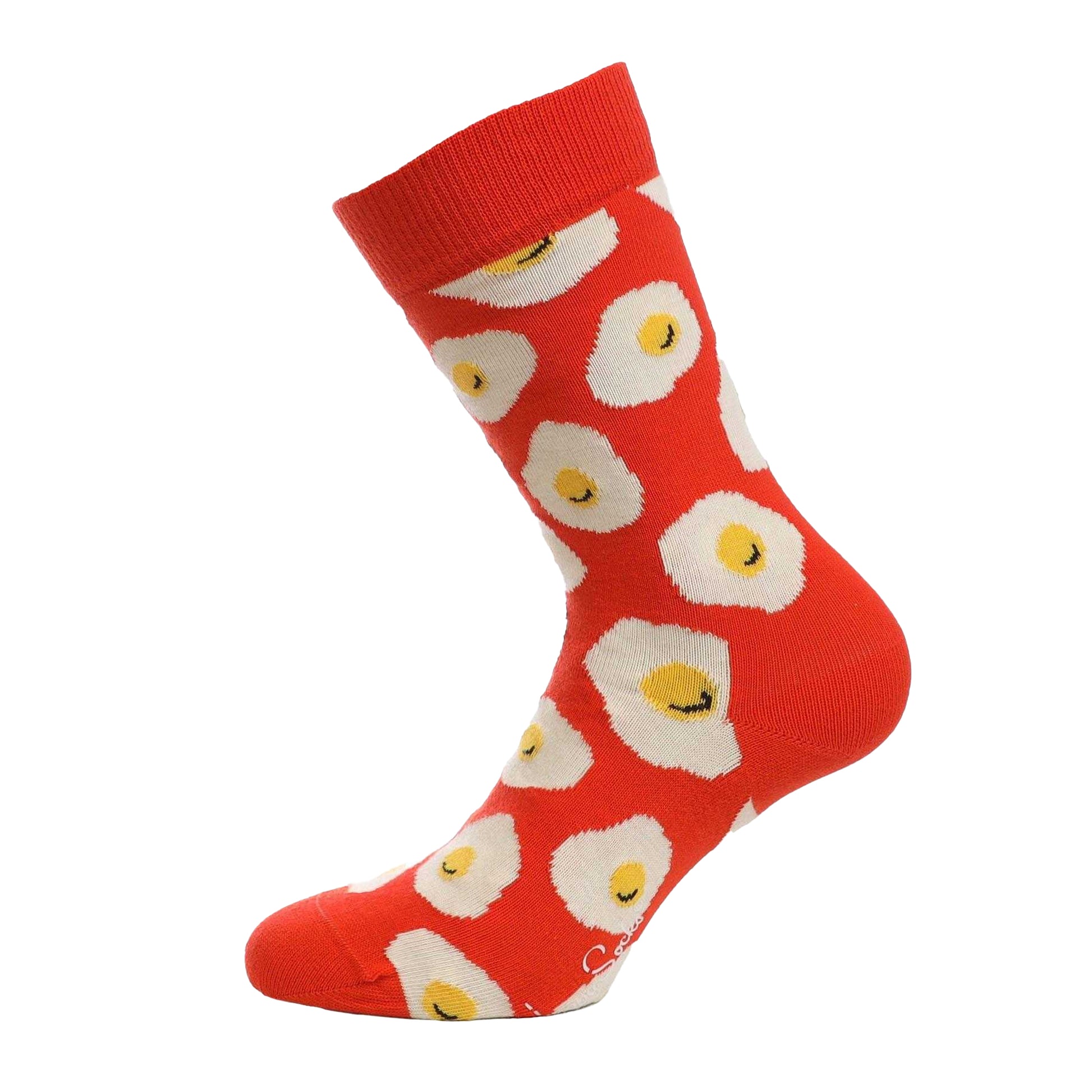 Orange - Front - Happy Socks Mens Sunny Side Up Crew Socks