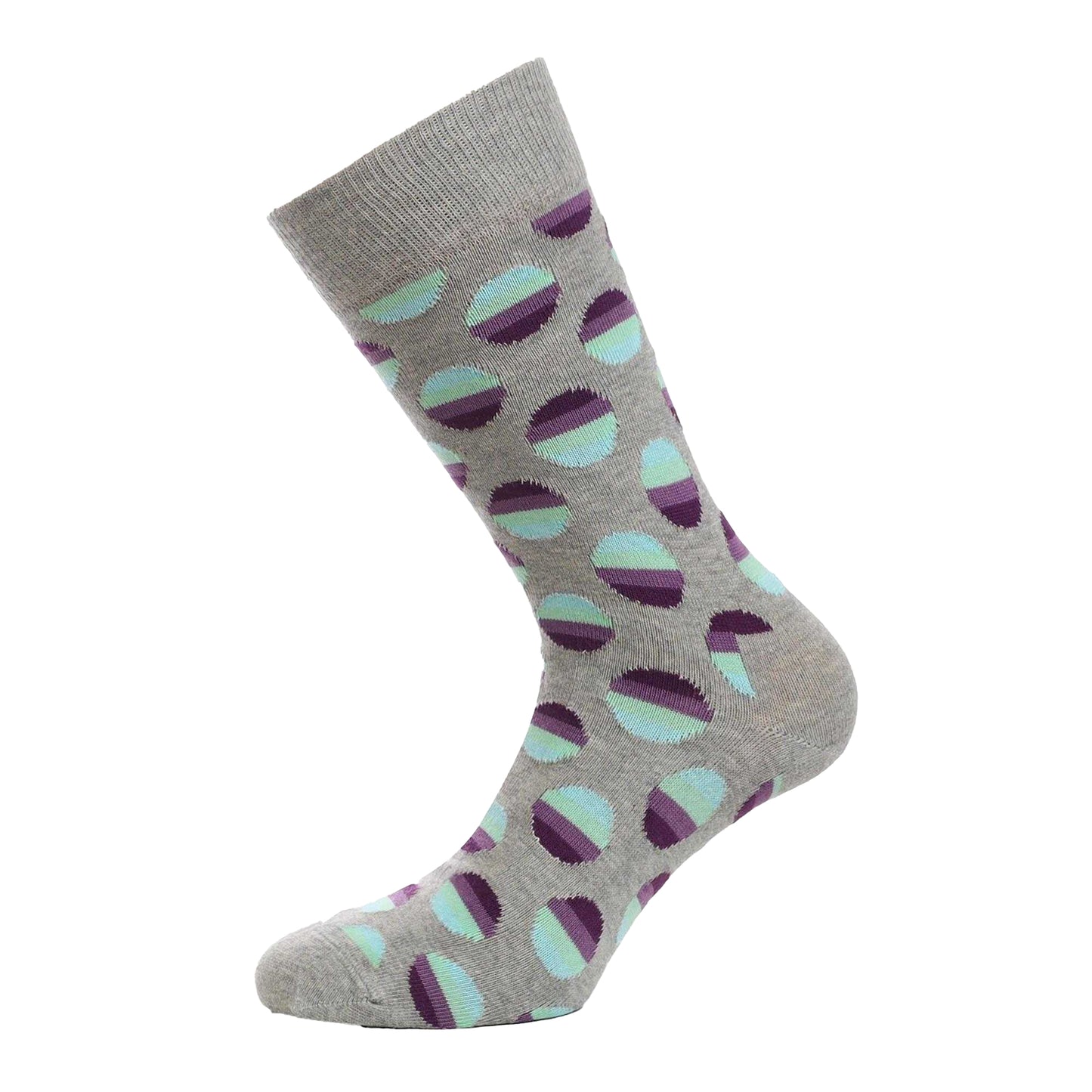 Light Grey - Front - Happy Socks Unisex Adult Sunrise Dotted Socks