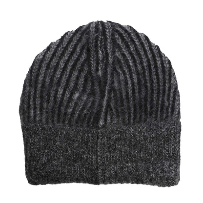 Black - Back - Diesel Mens K-Edro Logo Mohair Beanie