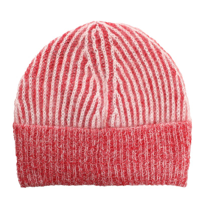 Red - Back - Diesel Mens K-Edro Logo Mohair Beanie