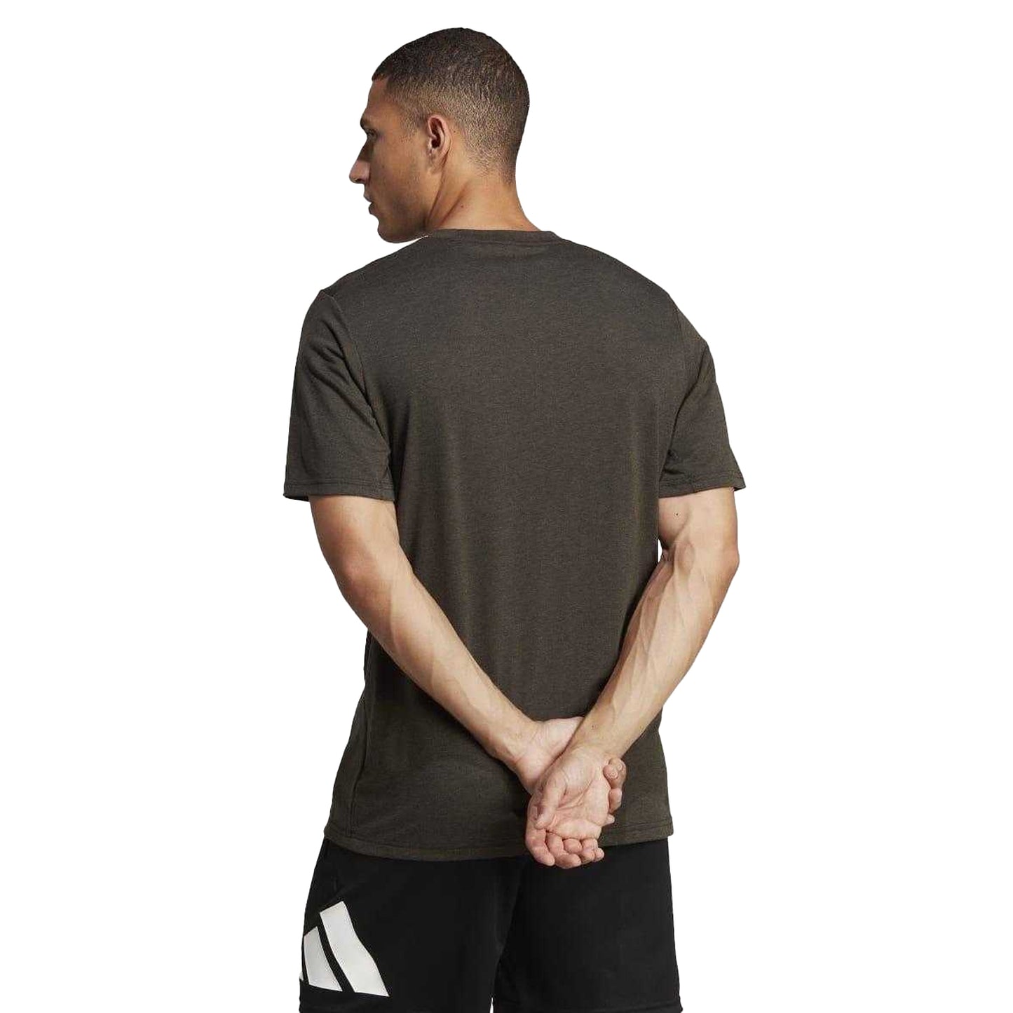 Black - Back - Adidas Mens Train Essentials Comfort T-Shirt