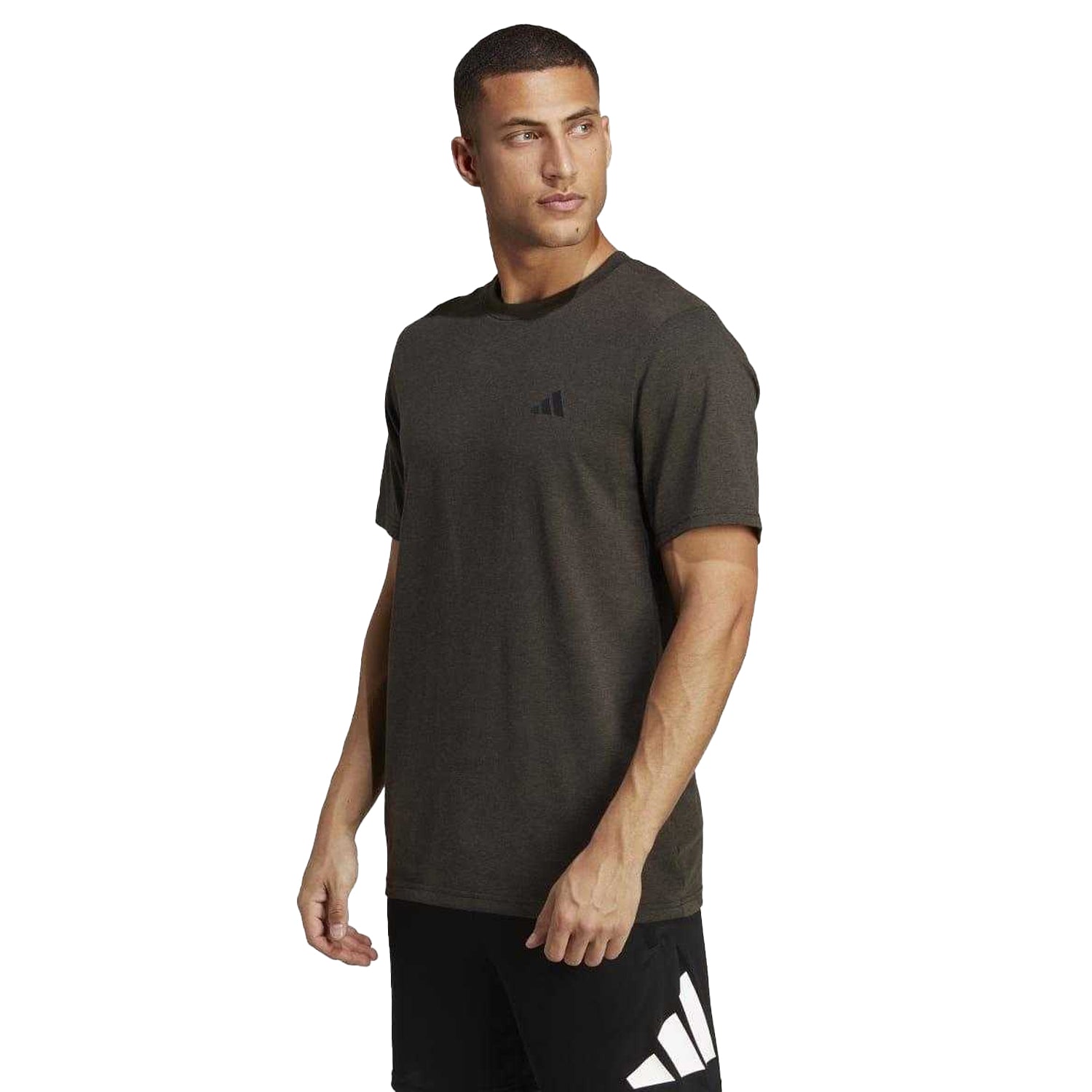 Black - Side - Adidas Mens Train Essentials Comfort T-Shirt