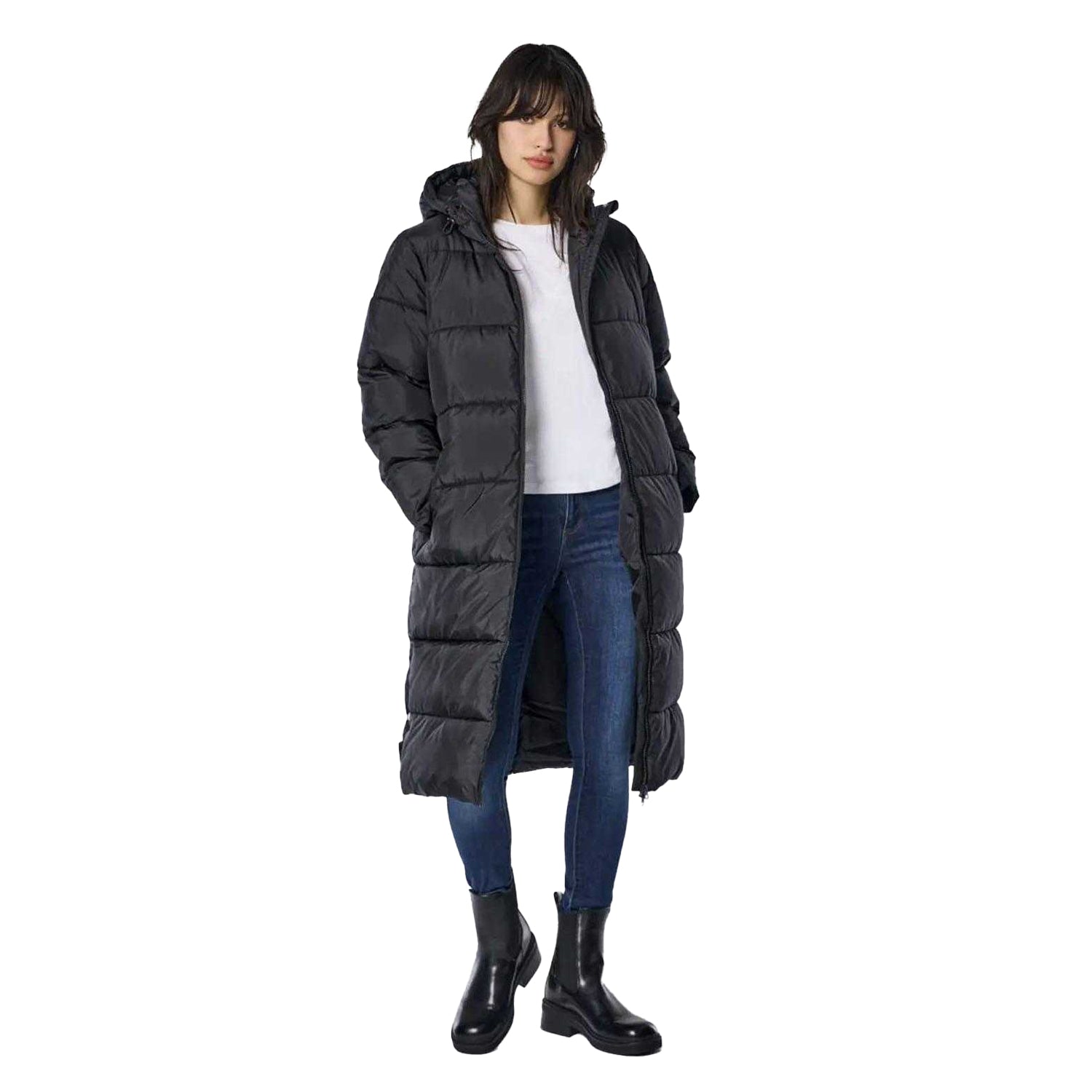 Black - Side - Only Womens-Ladies Montana Puffer Jacket