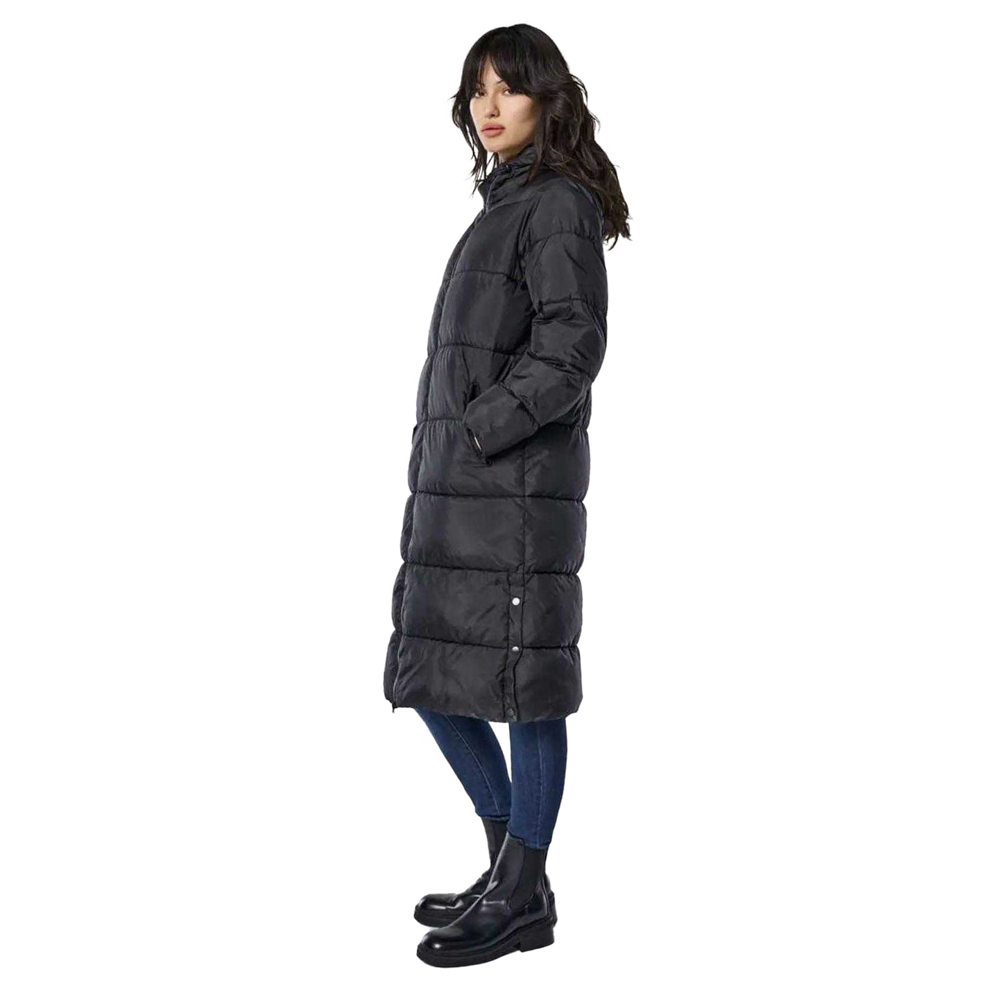 Black - Lifestyle - Only Womens-Ladies Montana Puffer Jacket
