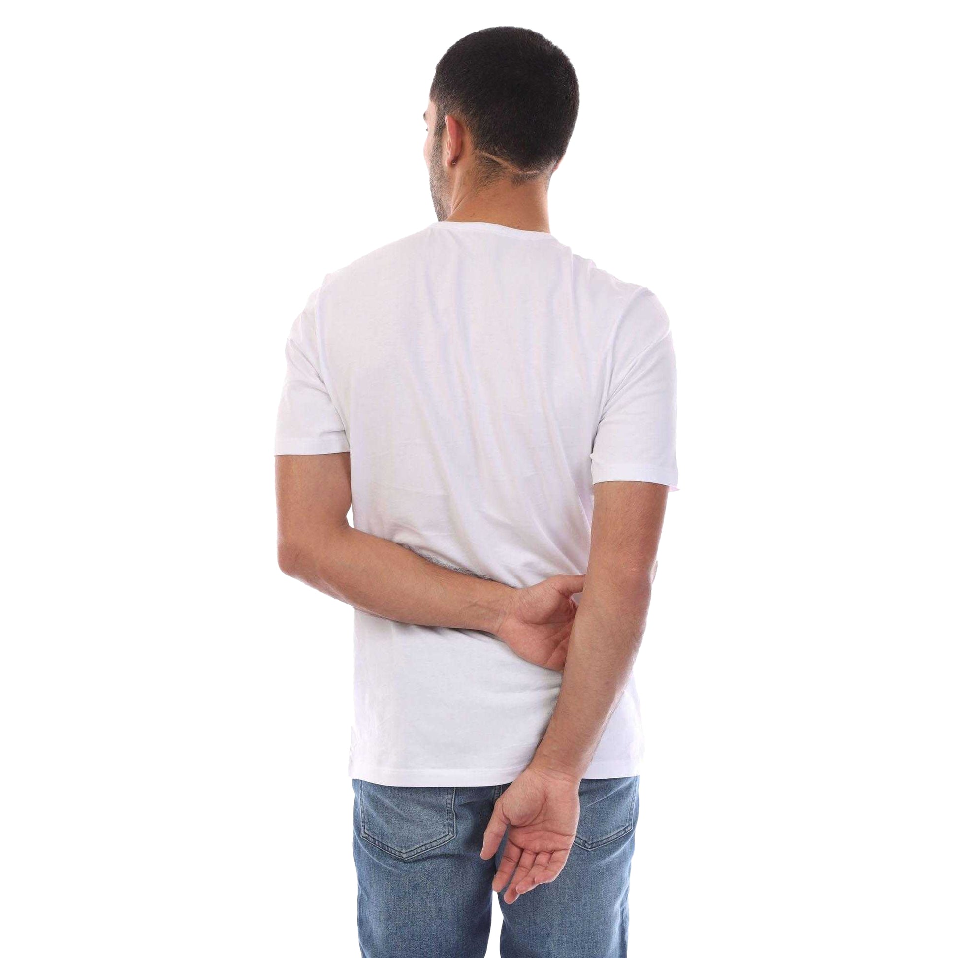 White - Back - Boss Mens Plain T-Shirt (Pack of 5)