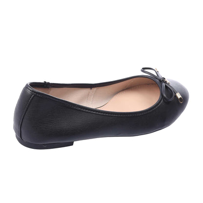 Black - Back - Dune London Womens-Ladies Harping DD-Charm Ballet Flats
