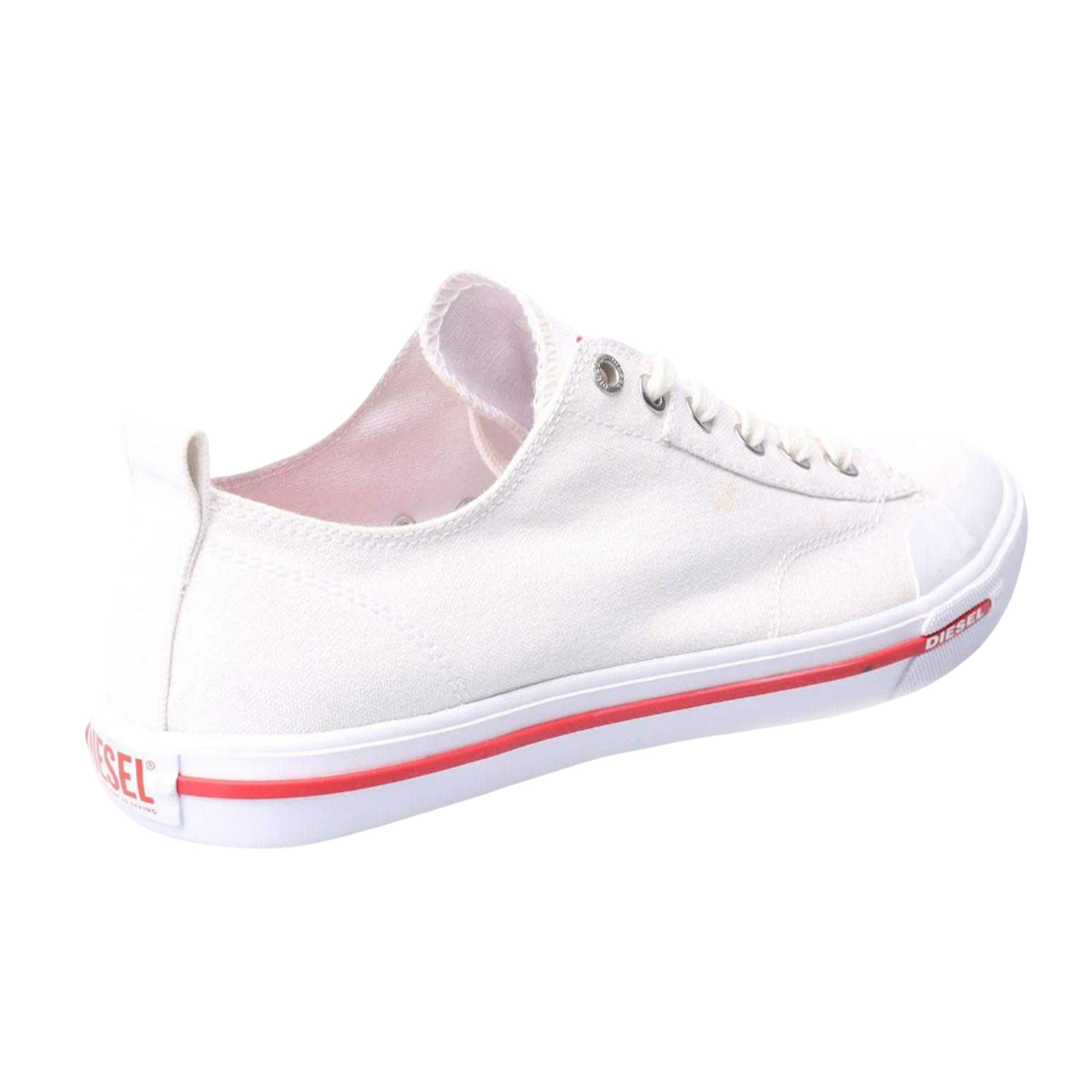 White - Back - Diesel Mens S-Athos Low Trainers