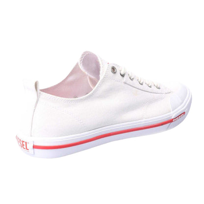 White - Back - Diesel Mens S-Athos Low Trainers