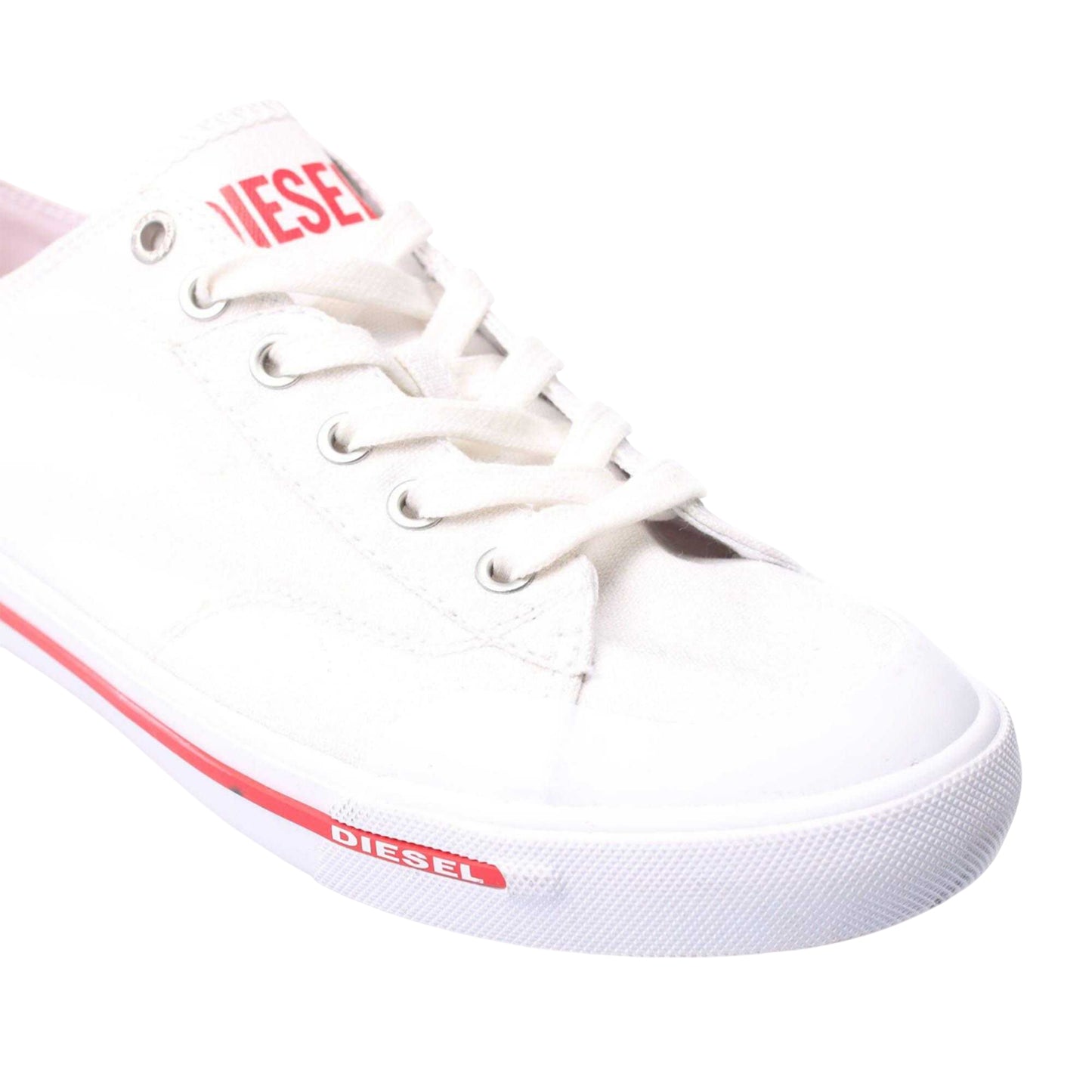 White - Pack Shot - Diesel Mens S-Athos Low Trainers