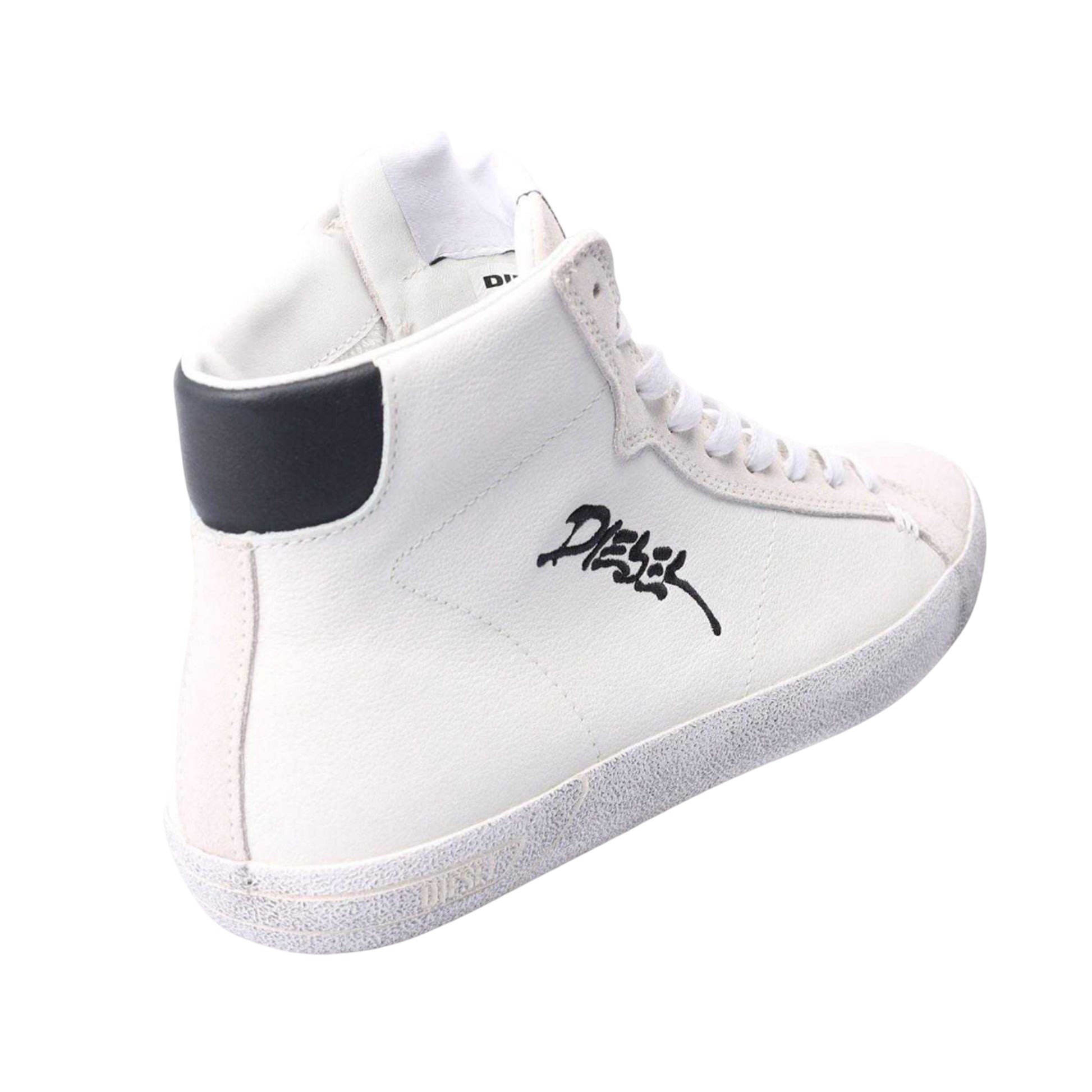 White - Back - Diesel Mens S-Leroji Ankle Trainers