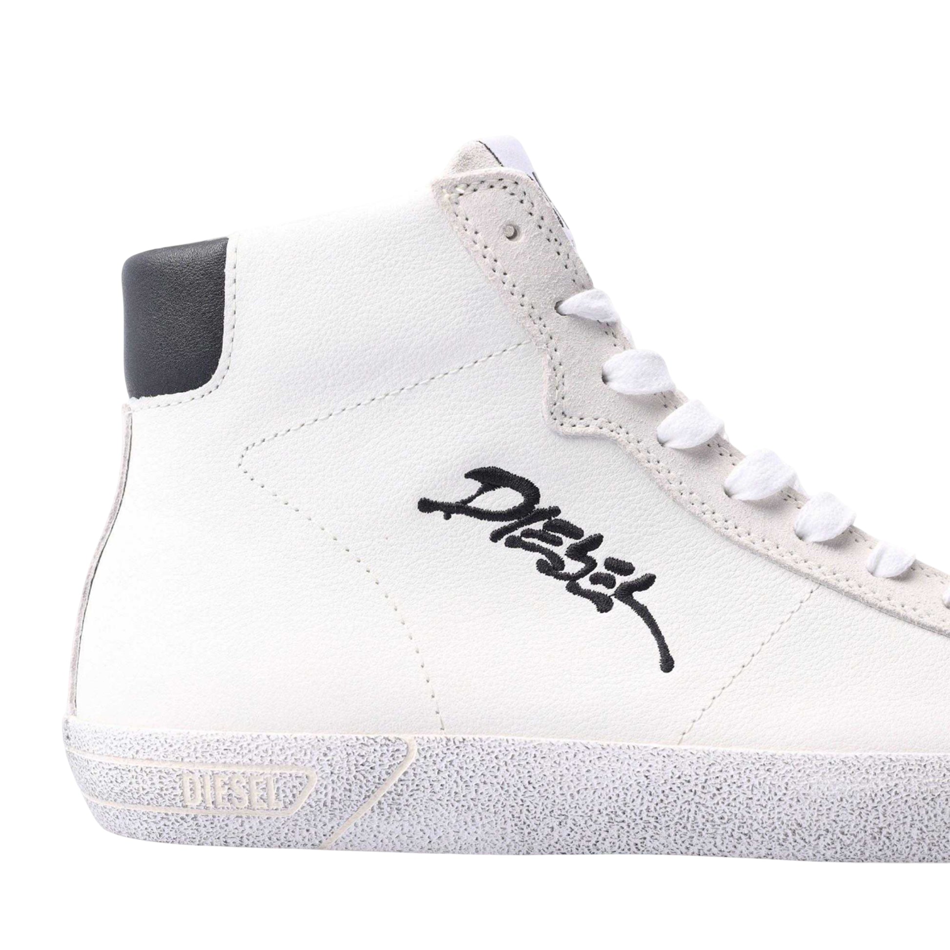 White - Pack Shot - Diesel Mens S-Leroji Ankle Trainers