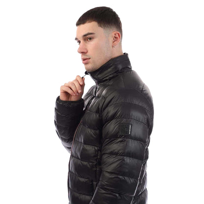 Black - Side - Duck and Cover Mens Shemmy Two Quilted Jacket