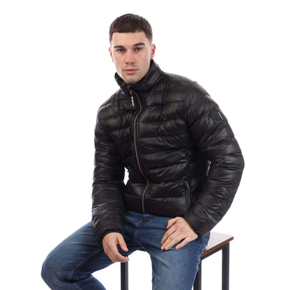 Black - Lifestyle - Duck and Cover Mens Shemmy Two Quilted Jacket