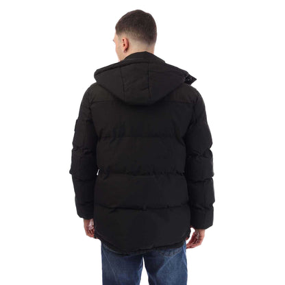 Black - Back - Crosshatch Mens Menray Jacket