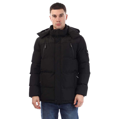 Black - Front - Crosshatch Mens Menray Jacket