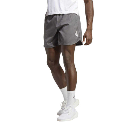 Grey - Side - Adidas Mens Designed for Movement Aeroready Shorts