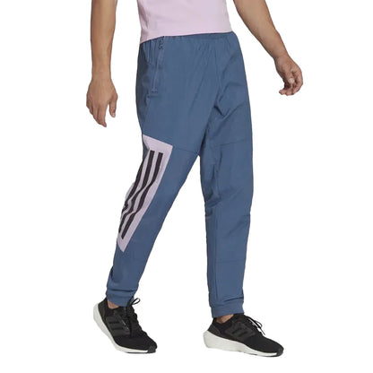 Blue - Lifestyle - Adidas Mens Future Icons Stripe Tracksuit Bottoms