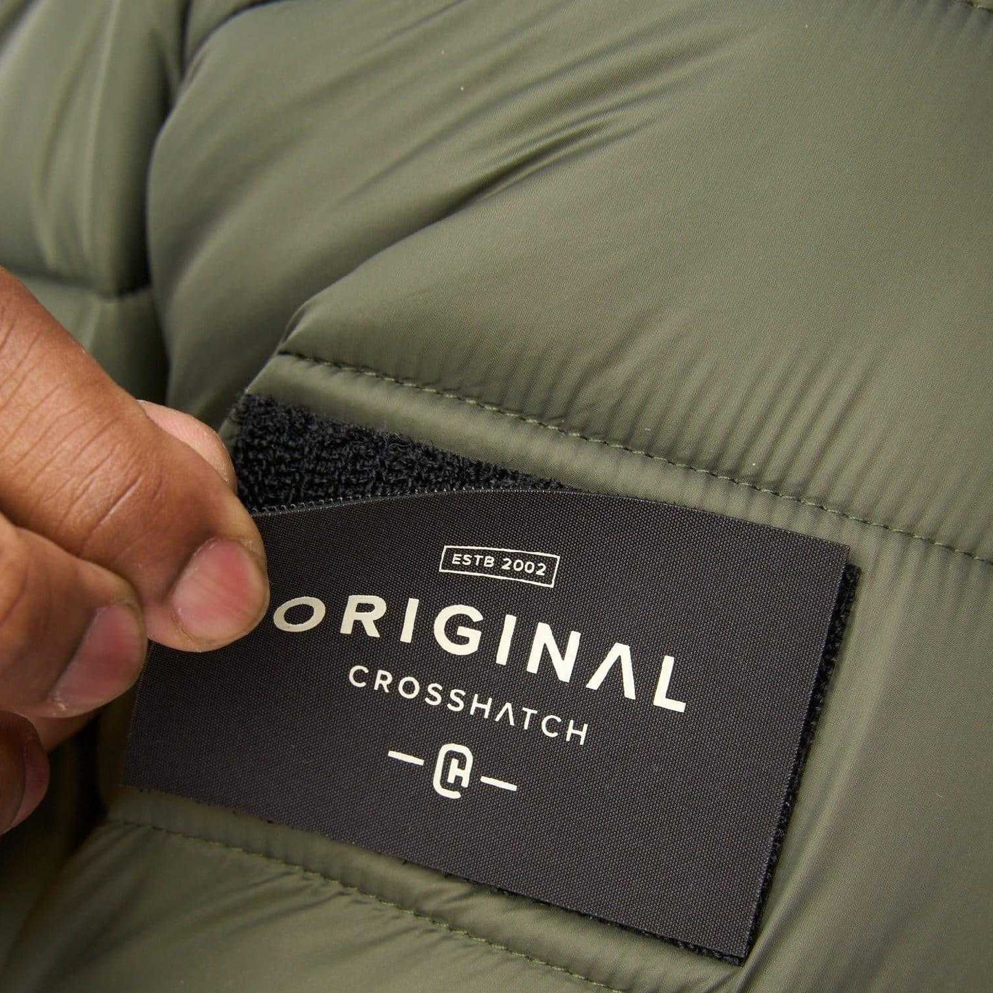 Green - Pack Shot - Crosshatch Mens Gattering Jacket