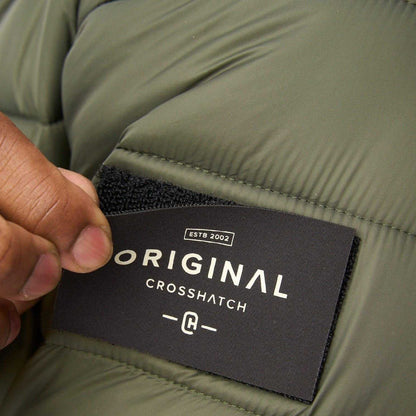 Green - Pack Shot - Crosshatch Mens Gattering Jacket