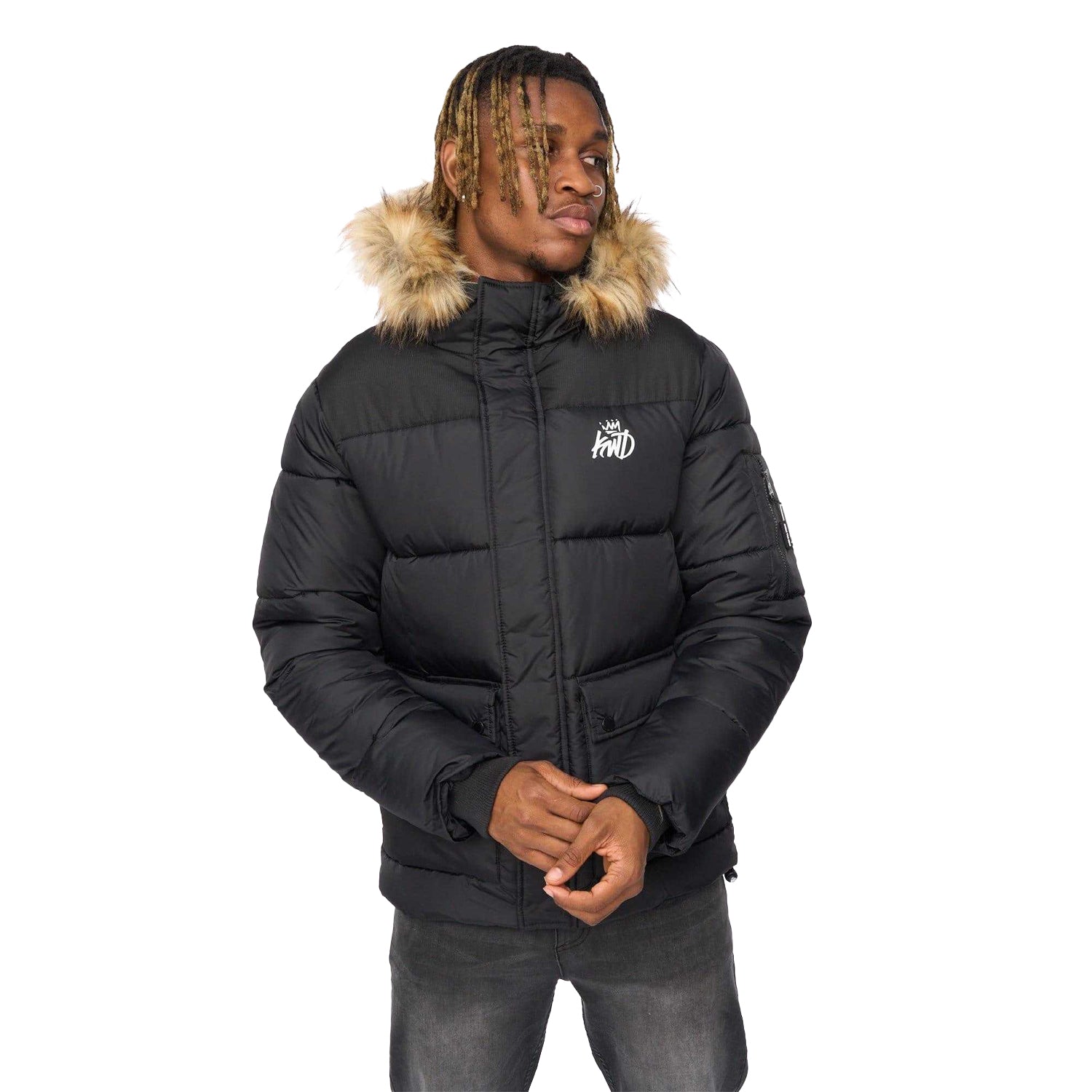 Black - Side - Kings Will Dream Mens Curvlay Jacket