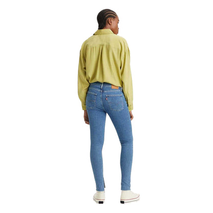 Blue - Back - Levis Womens-Ladies 721 High Rise Skinny Jeans