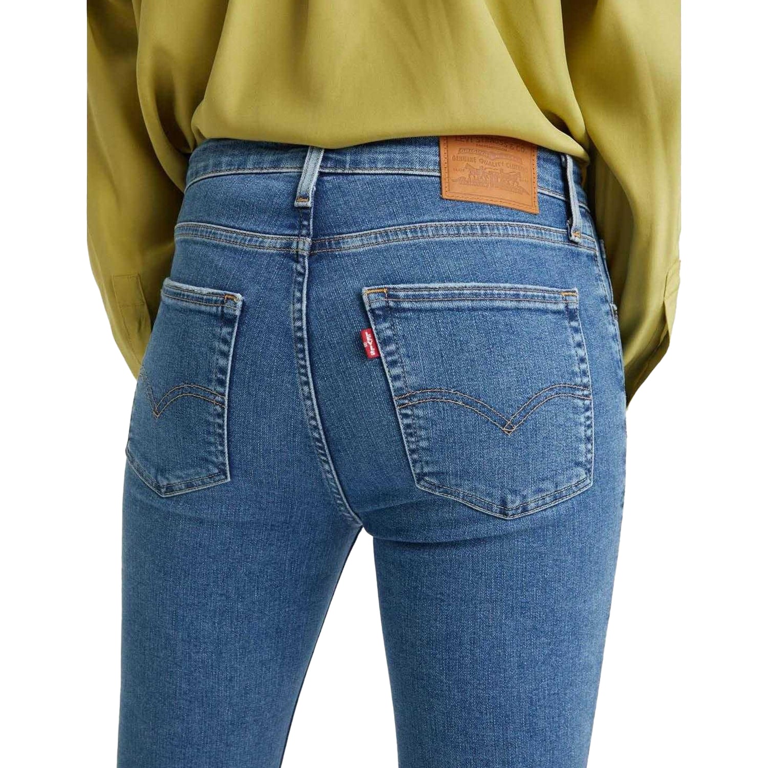 Blue - Lifestyle - Levis Womens-Ladies 721 High Rise Skinny Jeans