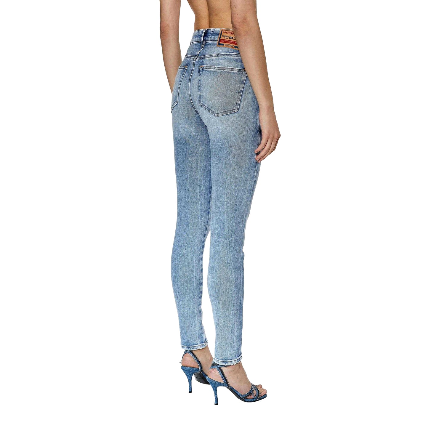 Blue - Back - Diesel Womens-Ladies 2017 Slandy Jeans
