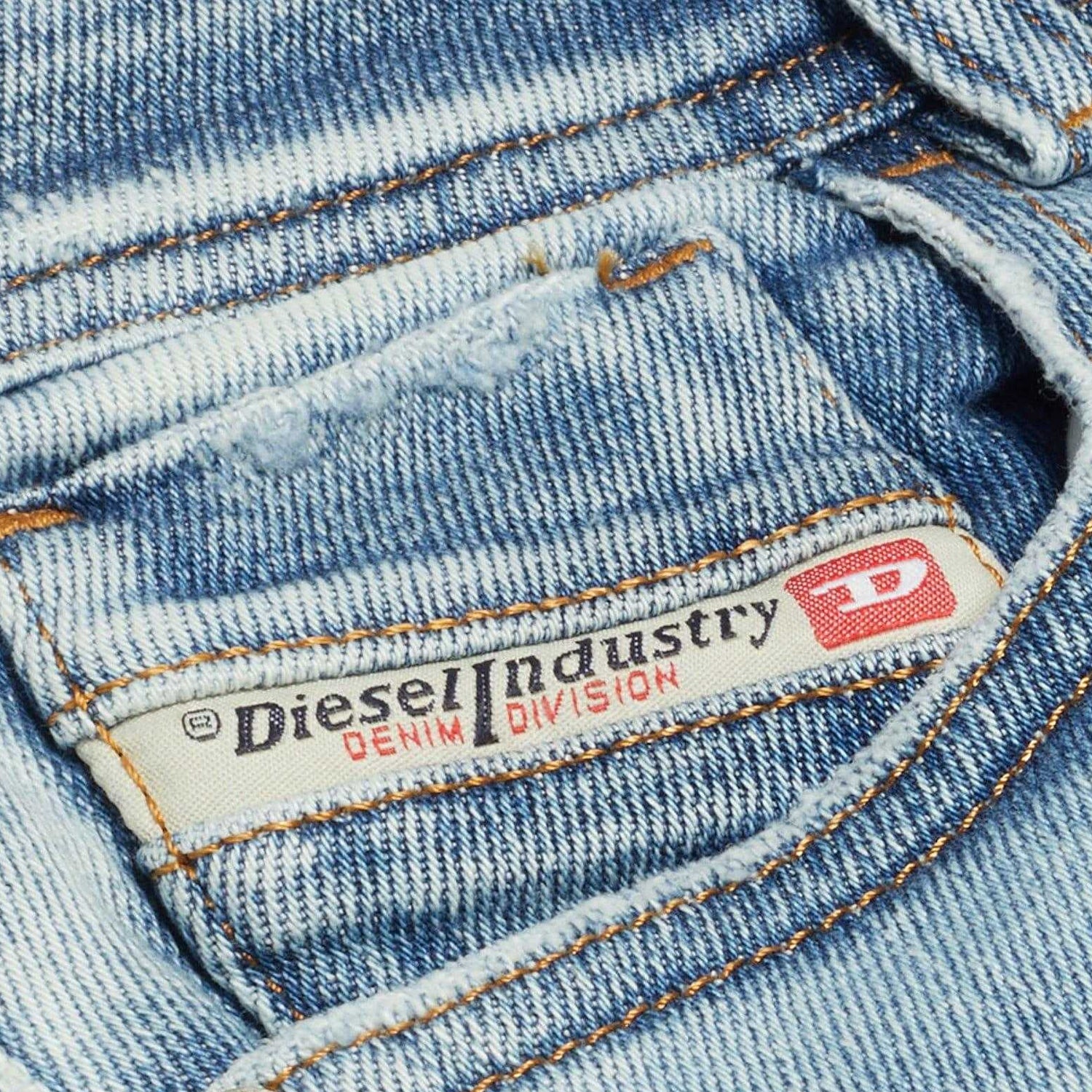 Blue - Side - Diesel Womens-Ladies 2017 Slandy Jeans