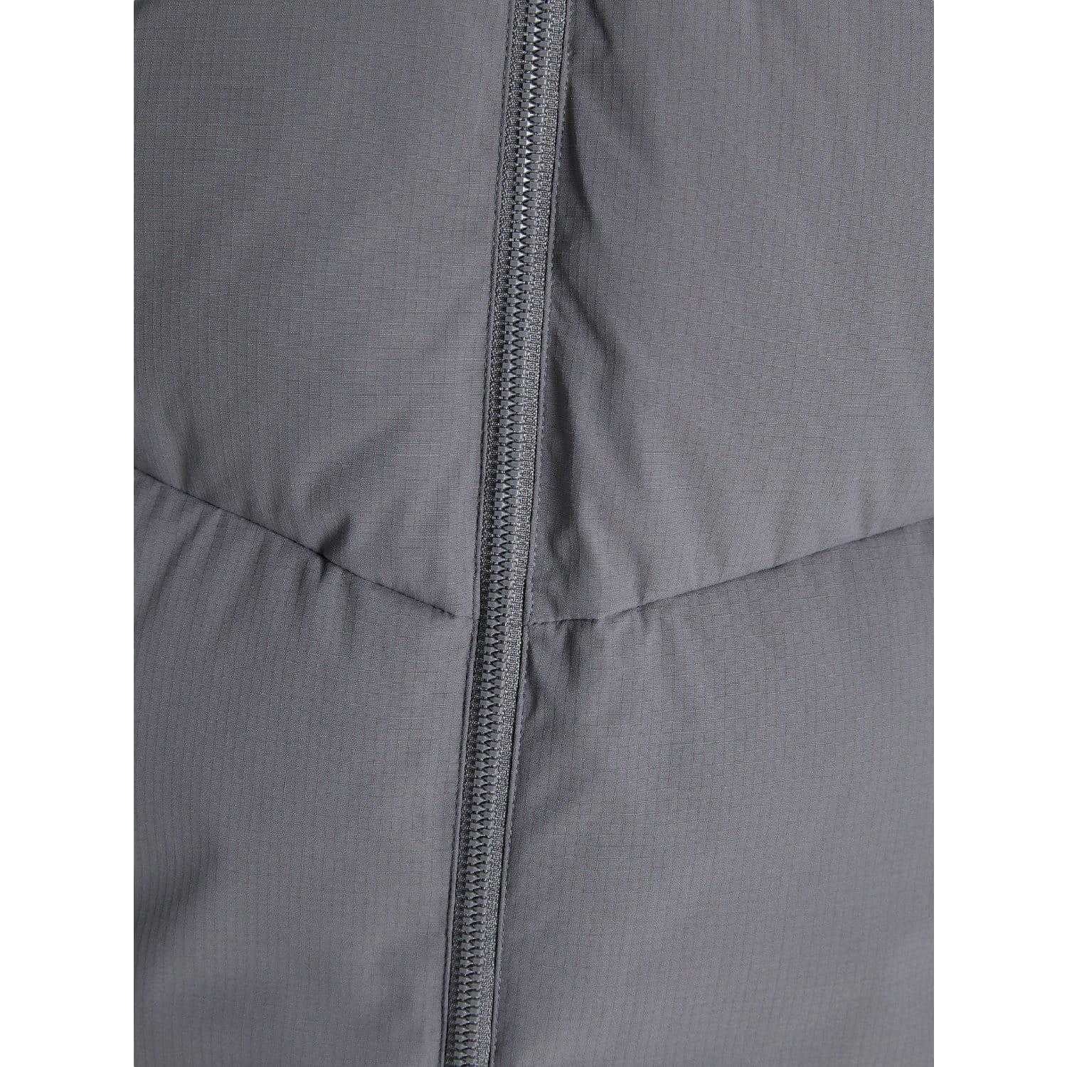 Grey - Side - Jack And Jones Mens Brady Long Puffer Jacket