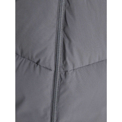 Grey - Side - Jack And Jones Mens Brady Long Puffer Jacket