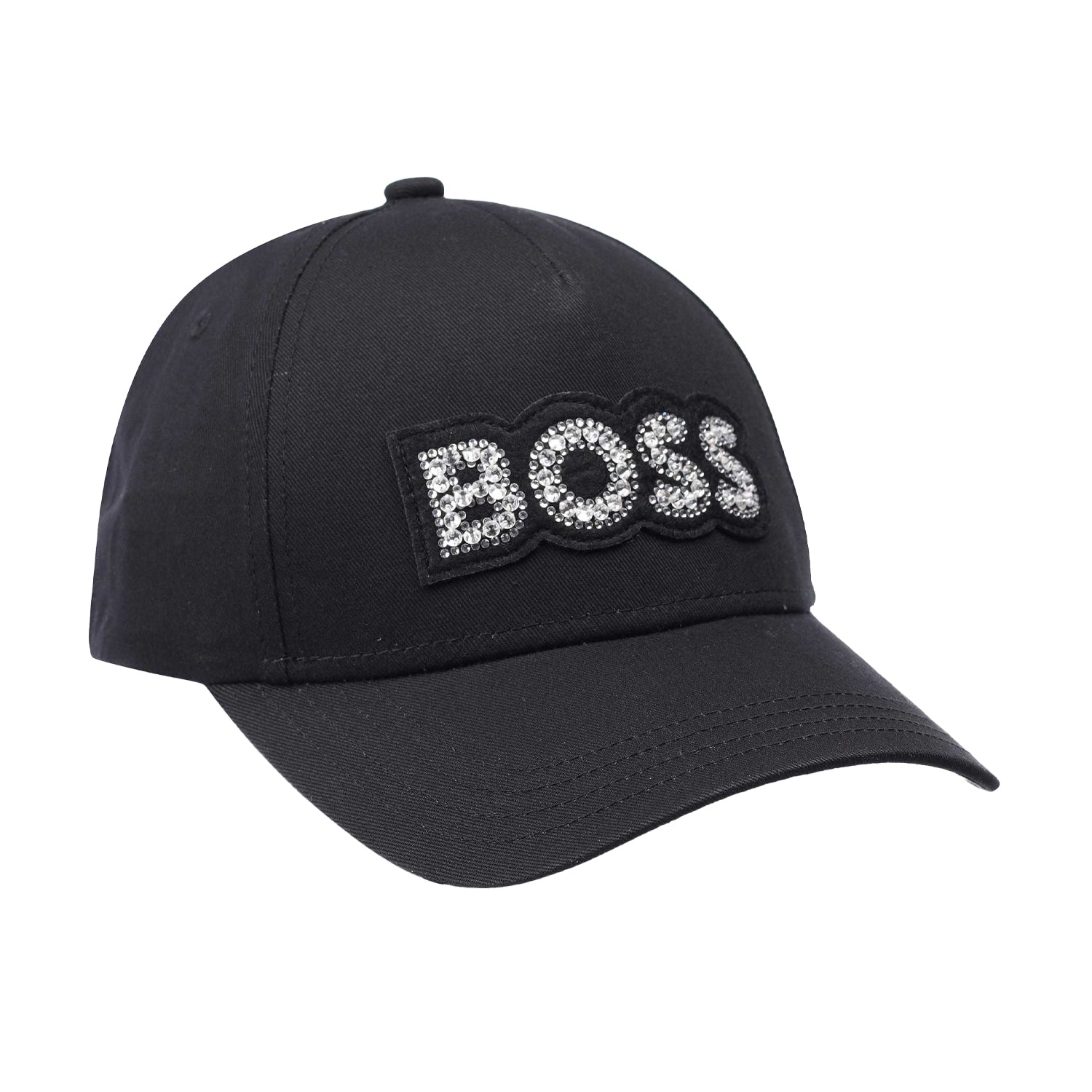 Black - Front - Boss Womens-Ladies Lilyan Baseball Cap