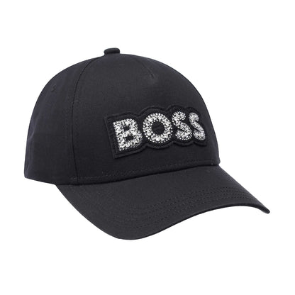 Black - Front - Boss Womens-Ladies Lilyan Baseball Cap